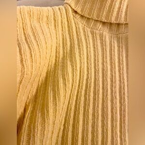 Nautica Ribbed Turtleneck Sweater - Butter yellow
